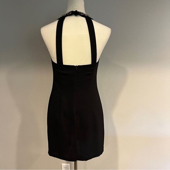 CDC Caren Desiree company vintage halter little black dress size 6 - Picture 5 of 13